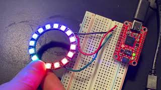 Testing FT232H with NeoPixels on Windows PC