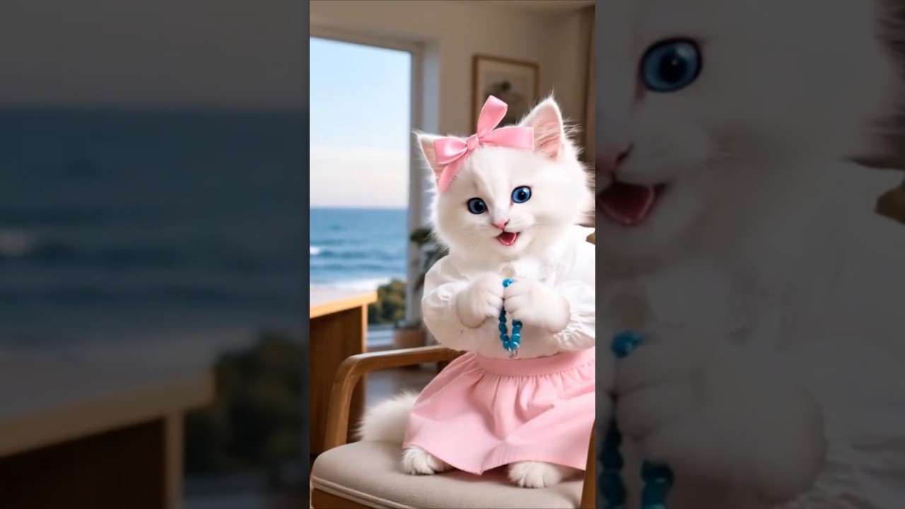 Touching Kitten Story: Seaside Rescue & Goodbye 😿✨ 