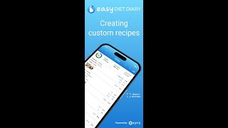 Easy Diet Diary - Creating custom recipes screenshot 5