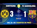 دورتموند 3 1 برشلونة رجال فليك يستغلون أفضلية مباراة الذهاب لقد وصلوا إلى الدور نصف النهائي