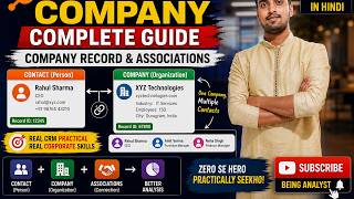 HubSpot tutorial: HubSpot CRM Mein Company Kaise Banaye? (Hindi) | Being Analyst #3