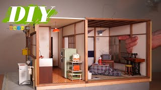DIY Miniature Showa era japanese apartment #1~24 Compilation video