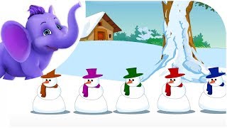 Five Tubby Snowmen - Nursery Rhyme (HD)