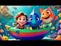 🚤 Row Row Row Your Boat | Cute 3D Nursery Rhyme with Animals | Fun Kids Song for Toddlers