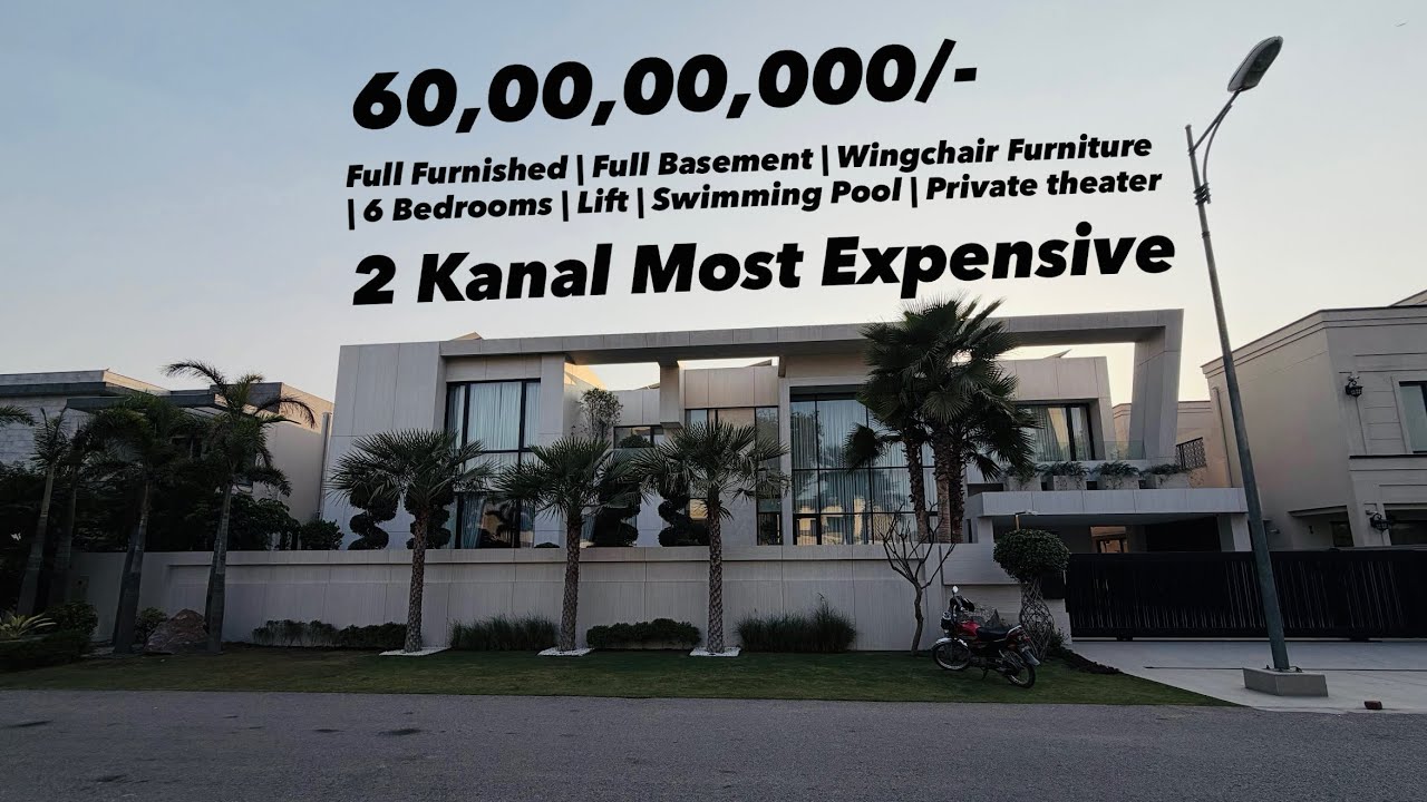 Inside PKR 60 CRORE MOST EXPENSIVE 2 Kanal Designer house | Furnished | Full Basement | 6 Beds