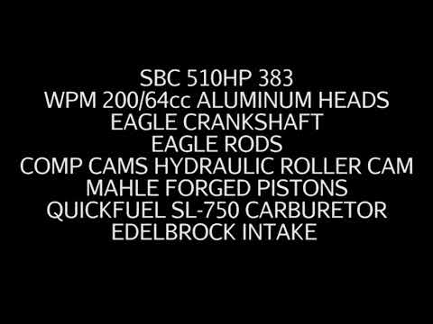 SBC 510HP 383 STROKER ENGINE DYNO RUN FOR RON KING BY WHITE PERFORMANCE AND MACHINE