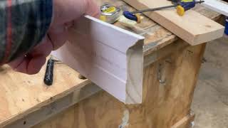 Coping baseboard trim, Easy way to install baseboard trim.