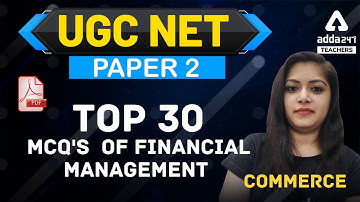 UGC NET Paper 2 | Commerce | Top 30 MCQ