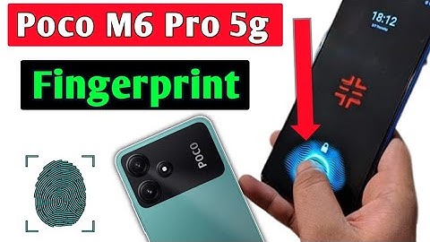 Poco M6 Pro 5g Screen Fingerprint Lock Setting/How to Fingerprint lock In Poco m6 pro 5g