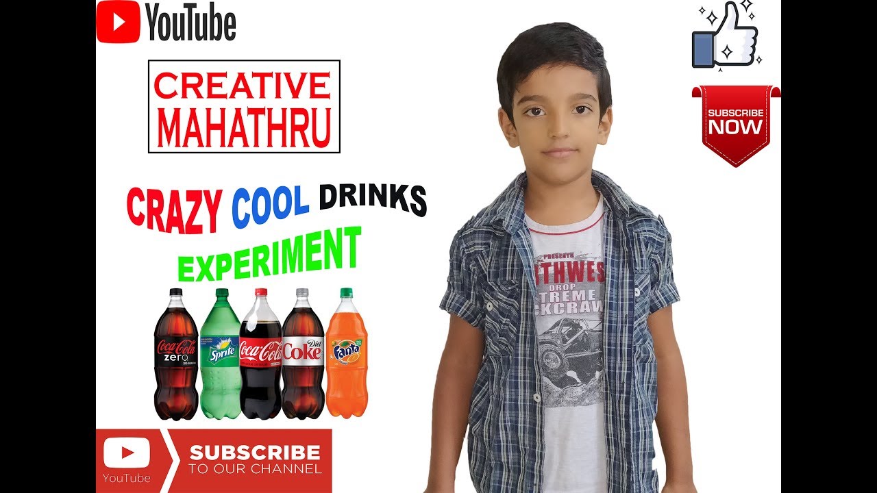 CRAZY COOL DRINKS EXPERIMENT | CREATIVE MAHATHRU | - YouTube