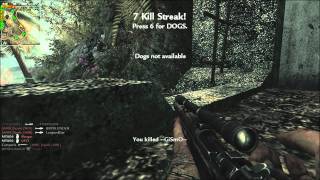 Call of Duty World at War Multiplayer Cliffside Sniper 10 Kill streak Full HD 1080p
