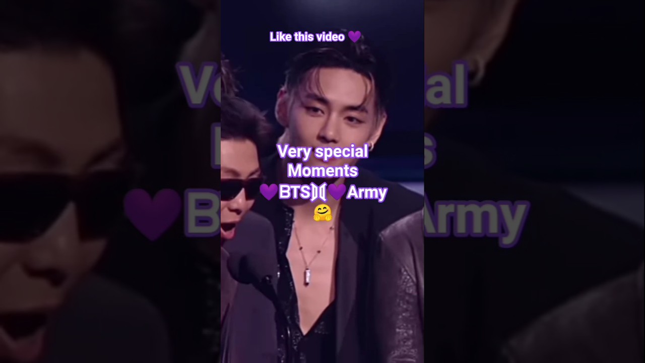 #  💜ᗷTS⟭⟬💜Army ⟬⟭💜 A  very special moments 💜ᗷTS⟭⟬💜 members award show proud of you my 7 angels☺☺ 🤗🤗💜