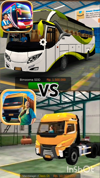 Bus Simulator Indonesia VS Truck Simulator Indonesia Truck / Bus Comparison  😱😍✨ #bussid #truck