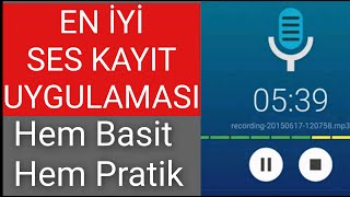 EN İYİ SES KAYIT PROGRAMI! Android Profesyonel Ses Kayıt Uygulaması Resimi