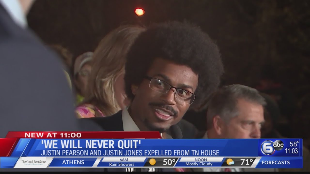 'We will never quit' Justin Pearson and Justin Jones expelled from TN