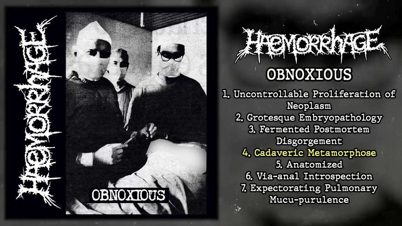Haemorrhage - Obnoxious 7" FULL EP w/ bonus (1994 - Goregrind)