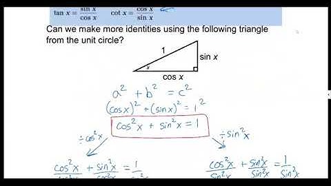 6 1 Reciprocal, Quotient and Pythagorean Identities