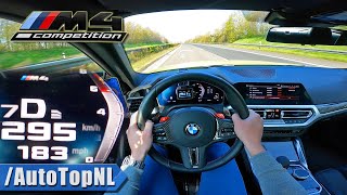 BMW M4 G82 Competition TOP SPEED on AUTOBAHN [NO SPEED LIMIT] by AutoTopNL