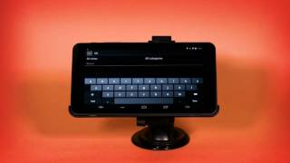 How to calculate a route using your Aguri Truck TX700 DVR satellite navigation system screenshot 4