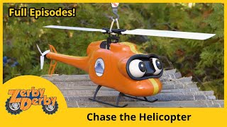 Zerby Derby  Chase the Helicopter ⚙ Full Episodes