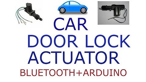 CENTRAL CAR  DOOR LOCK  ACTUATOR with BLUETOOTH by ARDUINO....!!!