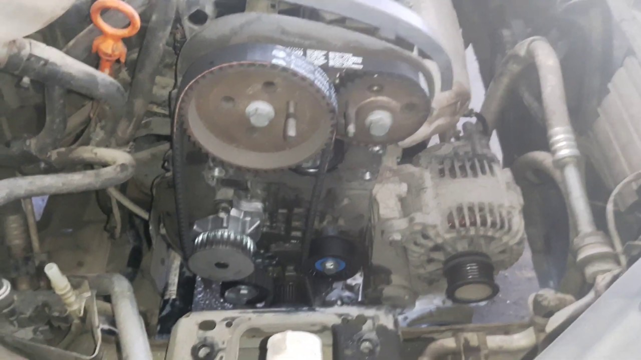 vw golf 5 1.4 how to change timing belt and coolant pump