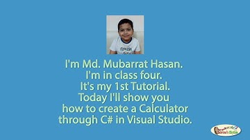 Create a Calculator through C# (Part-1) | Mubarrat Hasan |  Sabrina
