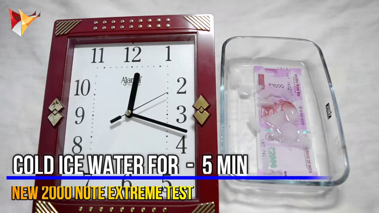 After Washing New 2000 Rupee NOTE | with Boiled water | Watch it what going on
