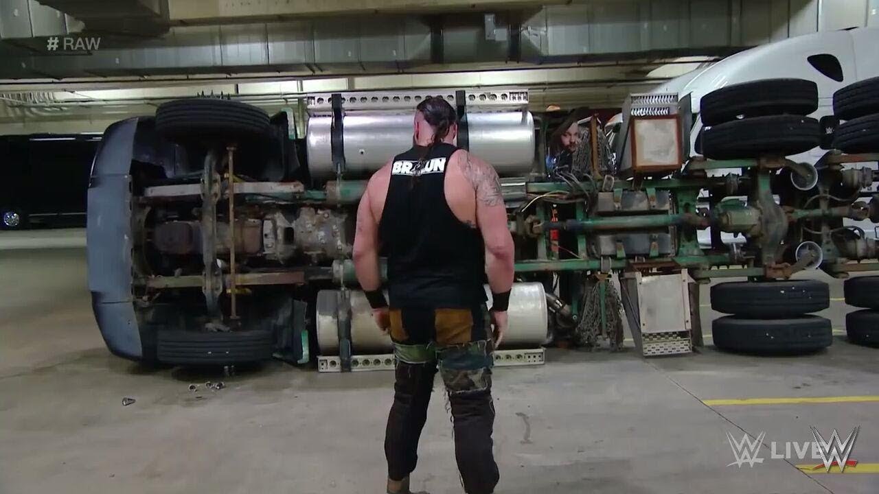 Braun Strowman Lifted Monster Truck & Attacks Michael Cole - WWE Raw