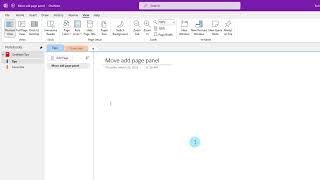 OneNote Tips-Move Page Panel Left