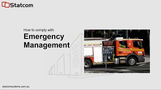 Statcom How to comply with Emergency Management
