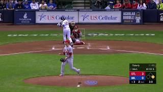 Ryan Braun Cranks a 3 Run Home Run to Tie the Game vs the Cardinals 3-30-19