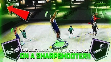 NBA2K20 - I JUST UNLOCKED CONTACT DUNKS ON MY SHARPSHOOTER!!! BEST DEMIGOD BUILD!!!