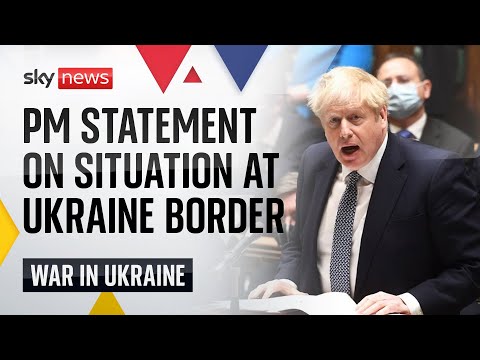 In full: Boris Johnson makes a statement on situation on the Ukrainian border with Russia