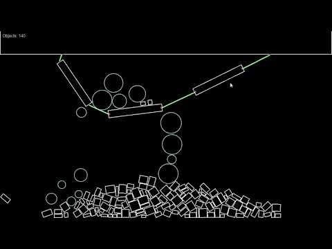 2D physics engine: Joint like behaviour test