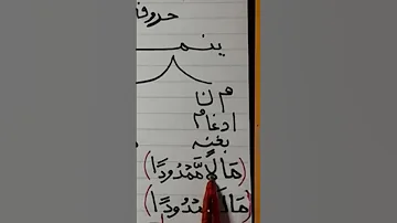 ازى تقرأ تنوين الفتح مدغم في الميم الغنة غنة المدام فيه 