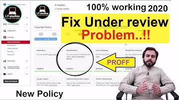 How to solve YouTube channel under review problem 100% working 2020