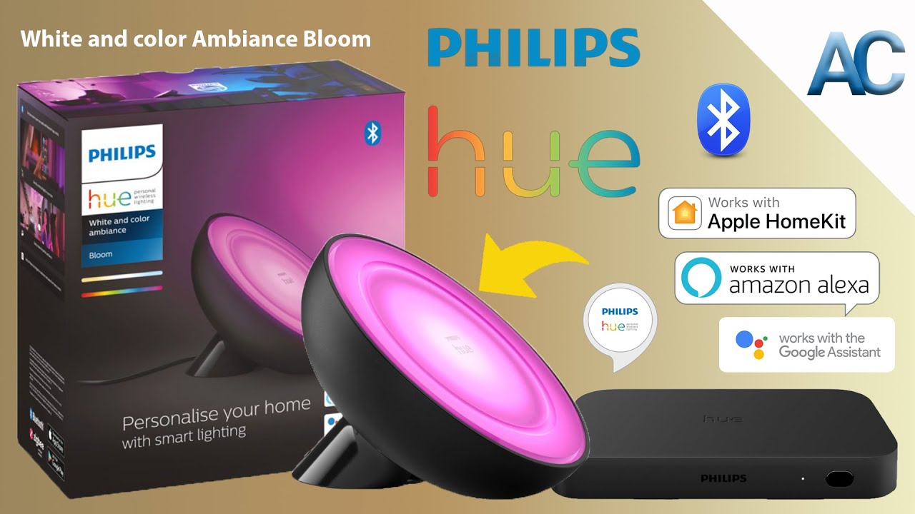 Philips Hue White and Color Ambiance Bloom | Recensione e prova con il Box  Sync Play di Philips - YouTube
