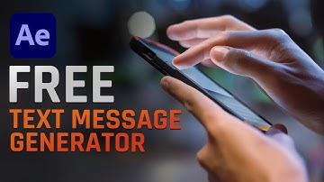 FREE Text Message Generator for After Effects!