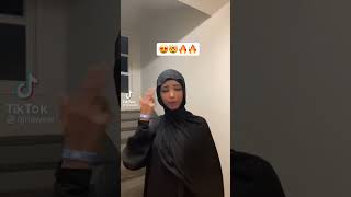 Cute Islamic lady dancing to UK Drill Music making men go crazy 😎😍🥷 #trending #shortsfeed