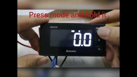 How to setting Autonics Panel Meter Model:MX4W-V-FN