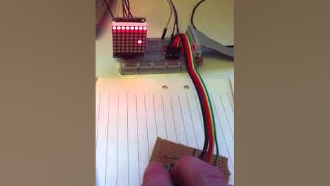 Snake game on raspberry pi and 8x8 led