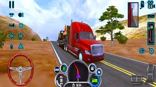 Truck Simulator USA Evolution: Construction Machine Transporter to Minneapolis - Android Gameplay screenshot 5