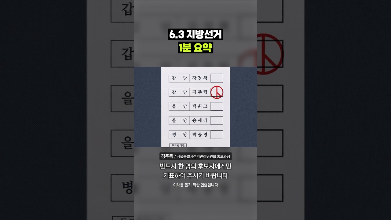 이번 6.3 지방선거 핵심만 빠르게 알아봄｜크랩