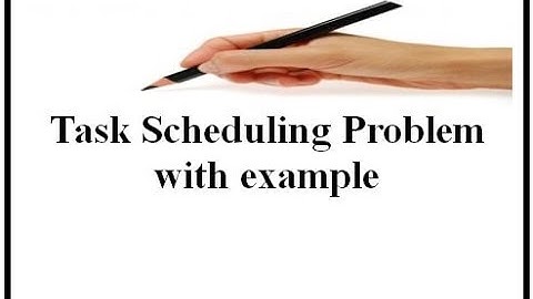 Task Scheduling Problem with example (English+Hindi)