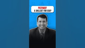Pathway & Skillset for ESG? | ESG Skills 2025 | Fintelligents