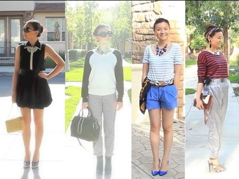 Spring Summer Fashion Trends 2013 and Style Lookbook - Black and White, Striped Prints