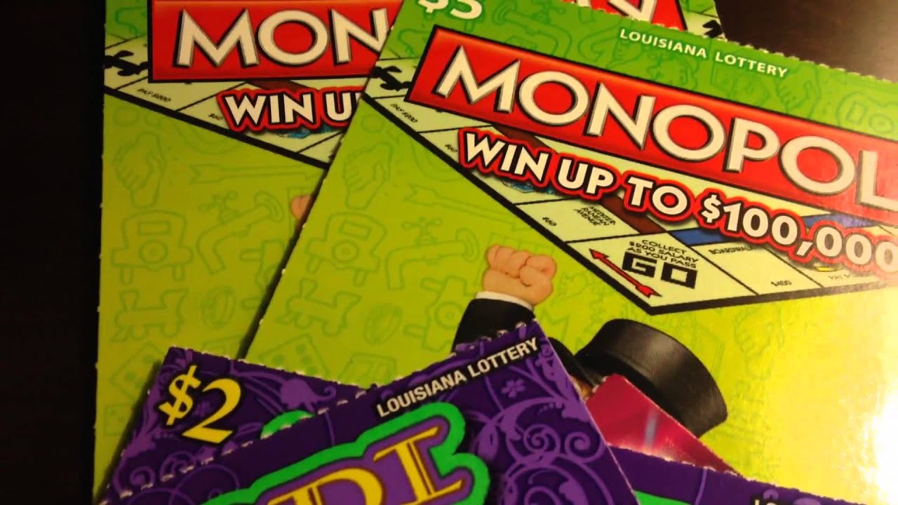 2 x $5 Monopoly & $2 Mardi Gras Louisiana Lottery Scratch Off Tickets - YouTube