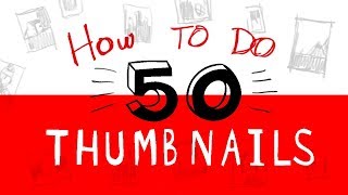 How to do •50• Thumbnail Sketches!