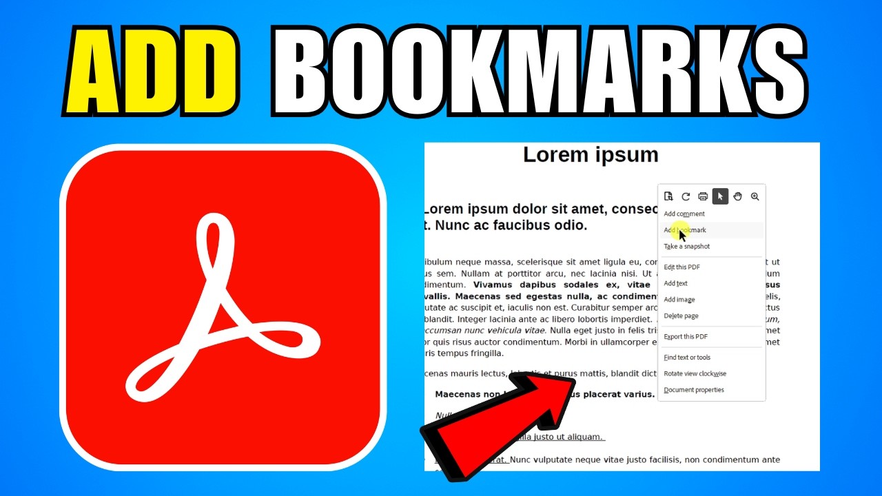 How To Add Bookmarks To PDF In Adobe Acrobat (2026) (Complete Guide ...